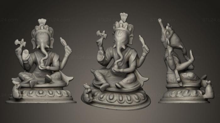 Indian sculptures (Ganesha, STKI_0039) 3D models for cnc